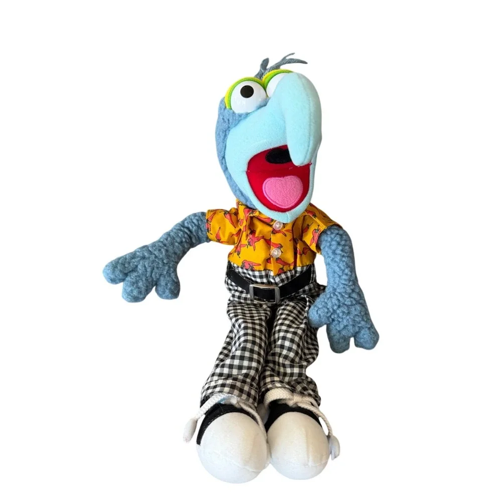 Disney The‎ Muppets Gonzo the Great Plush Chili Pepper Shirt Checkered Pants 18